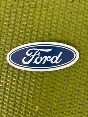 Ford Oval Emblem Sticker - Blue and White